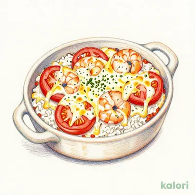 海老とトマトのクリームドリア