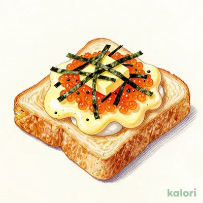 Mochi, Mentaiko, Mayo, and Butter Toast