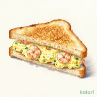 海老玉子ホットサンド
