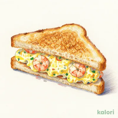 Shrimp and Egg Hot Sandwich