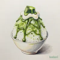 Matcha Shaved Ice, Mini