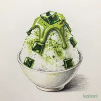 抹茶ゼリーかき氷