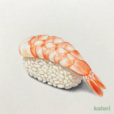 天然　赤えび（一貫）