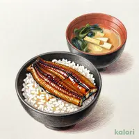 ランチ　うな丼セット　あおさ入り味噌汁付【平日11時～15時限定】