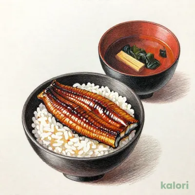 ランチ　うな丼セット　あおさ入り赤だし付【平日11時～15時限定】