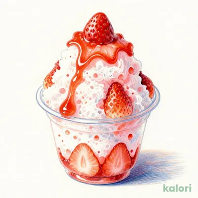 Yume no Vege Fuwayuki (Vegetable Shaved Ice), Strawberry & Tomato