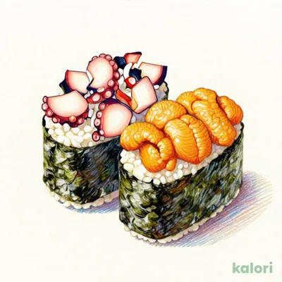 Octopus and Sea Urchin Sushi