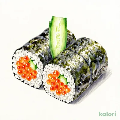 Spicy Cod Roe, Cucumber, and Kelp Roll