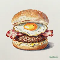 【無添】くら月見バーガー