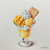 別腹ちょこっとオレンジ＆マンゴーパフェ