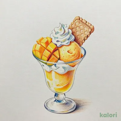 別腹ちょこっとオレンジ＆マンゴーパフェ 152kcal｜カロリー・栄養成分