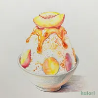 Yume no Fuwayuki (Fluffy Shaved Ice) with White Peach