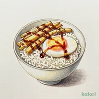 温たまメンマ丼