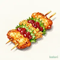 Chicken Tender with Plum and Shiso Kushikatsu