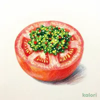 Chilled Tomato with Green Chili Sauce