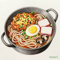 かき揚げ鍋焼きうどん