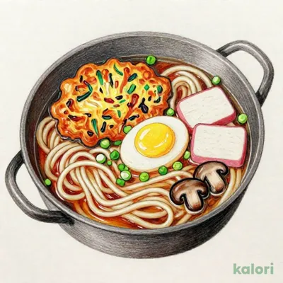 かき揚げ鍋焼きうどん