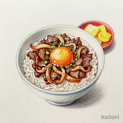 ミニ牛すき丼