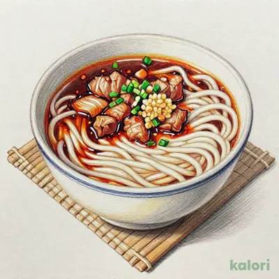 旨辛にんにく背脂肉つけ汁うどん