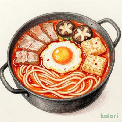 旨辛肉鍋焼きうどん