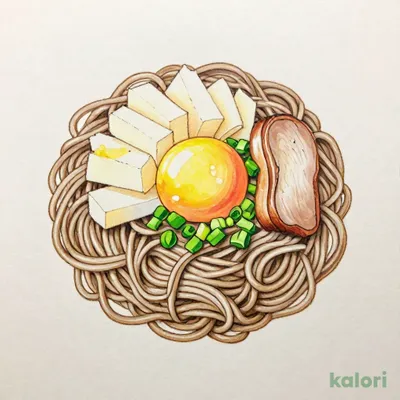 Soba Noodles with Grated Yam and Egg