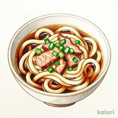 Bukkake Udon (Noodles with Broth)