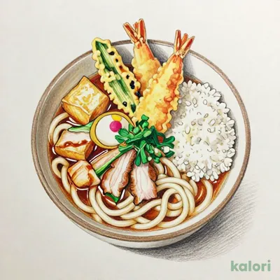 肉つけ汁うどん（小盛）・ミニ海老天丼