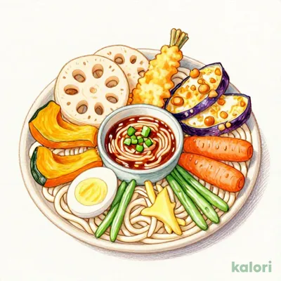 野菜天ざるうどん