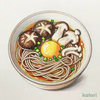 月見きのこそば