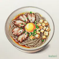 月見肉そば