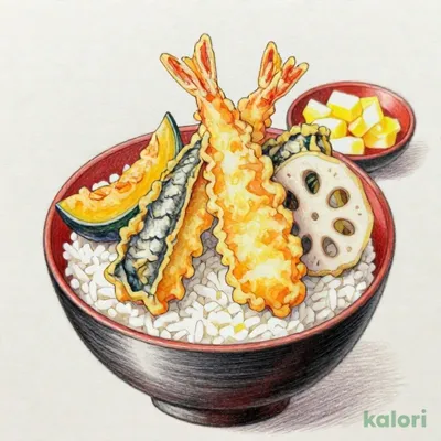 上秋刀魚天丼