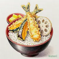 秋刀魚天丼