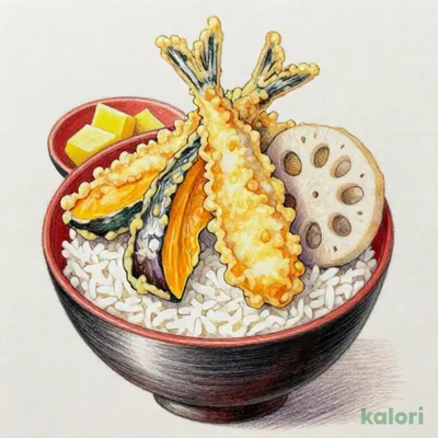 秋刀魚天丼