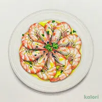 セネガル産海老のカルパッチョ
