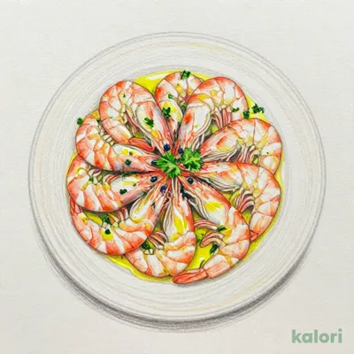 セネガル産海老のカルパッチョ