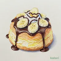 チョコバナナシフォンケーキ