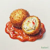 蟹入りクリームコロッケ～ビスクトマトソース～