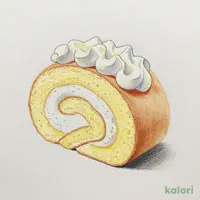 切れてるロールケーキ