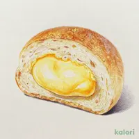大きなクリームパン