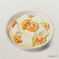 杏仁豆腐 みかん