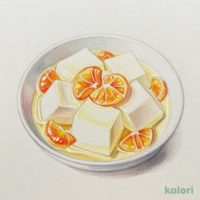杏仁豆腐 みかん