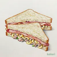 ポークハム＆ツナマカロニサンド