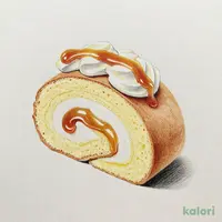 切れてるロールケーキ 塩キャラメル