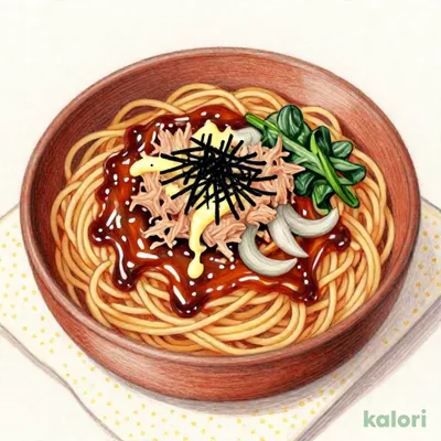 具たっぷり！大盛　バター醤油仕立ての和風ツナ