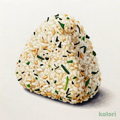 大きなおにぎり　青しそと茎わかめ(国産もち麦入り)