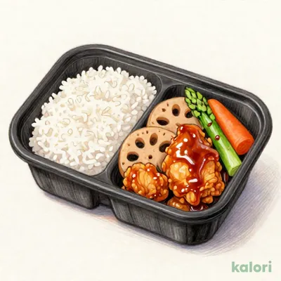 鶏と野菜の甘酢弁当