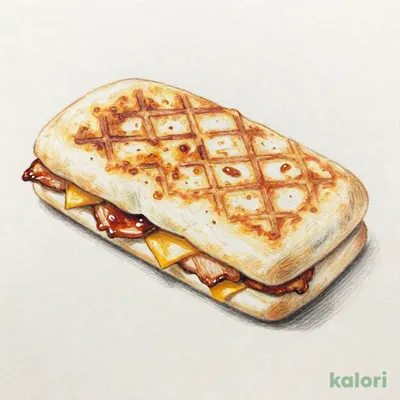 もっちりとしたパニーニ　てりやきチキン