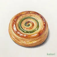 ぐるぐるデニッシュ（狭山茶入りクリーム）