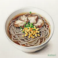 石臼挽きそば粉使用 豚肉そば