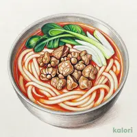 ナガラ食品監修　ホルモン鍋焼うどん